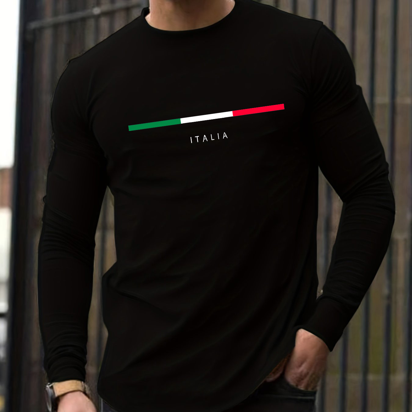 Mens Fashion Summer - Kaos lengan panjang pria berbahan katun