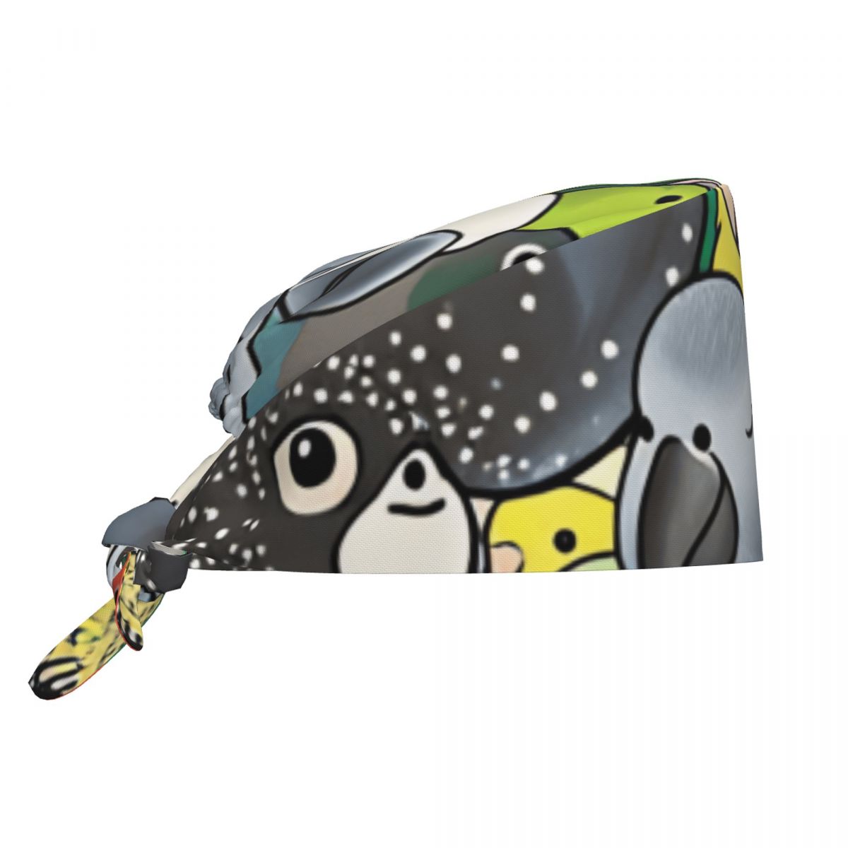 Poster Men Fashion - Topi Scrub Caps Parrot Party Poster,