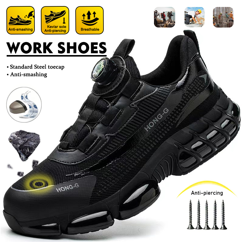 Men'S Fashion Videos - Sepatu Bot Kerja dengan Sol Putar