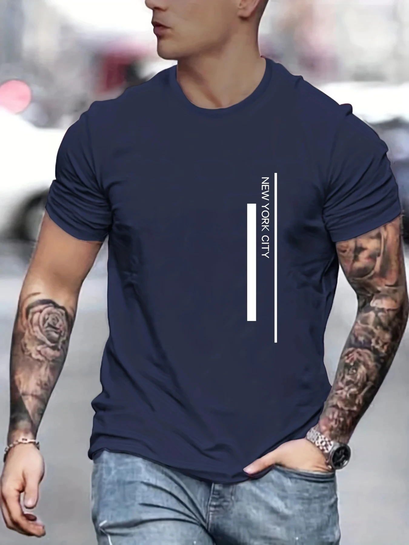 Men'S Fashion New York - Fashion NEW YORK CITY T-Shirt Cetak