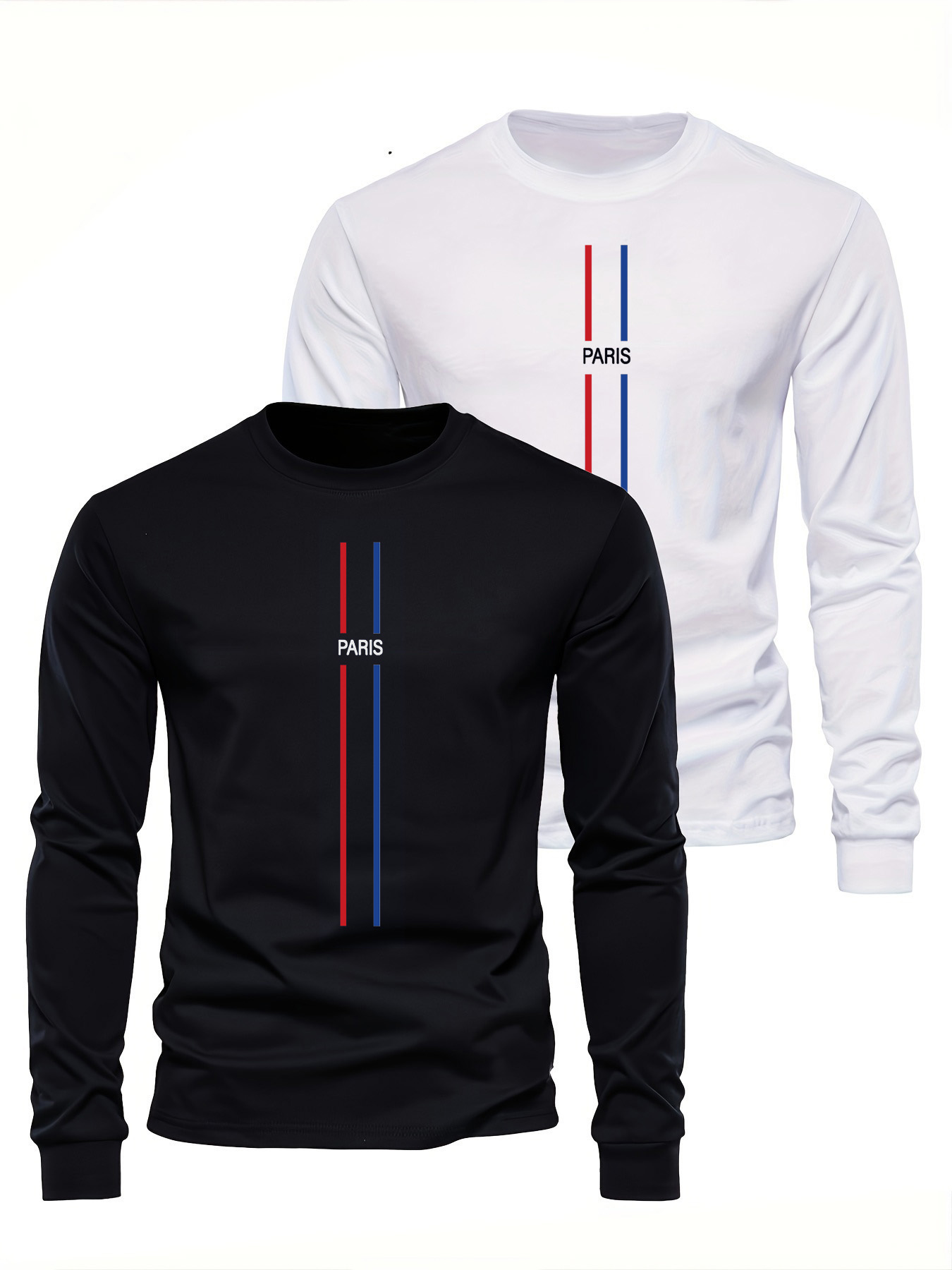 Mens Fashion Summer - Kaos lengan panjang pria berbahan katun