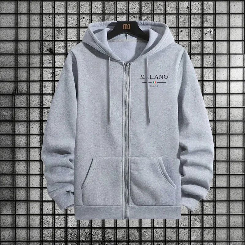 Setelan Olahraga Pria Musim Se - Mens Fashion Zip Up Hoodies ulasan dan harga