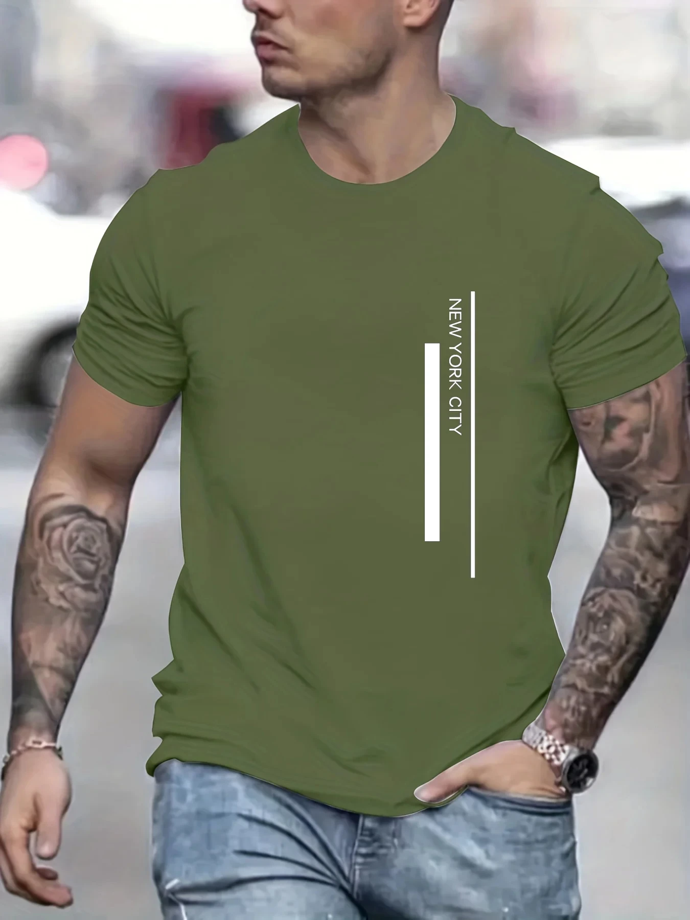 Fashion NEW YORK CITY T-Shirt  - Men'S Fashion New York ulasan dan harga