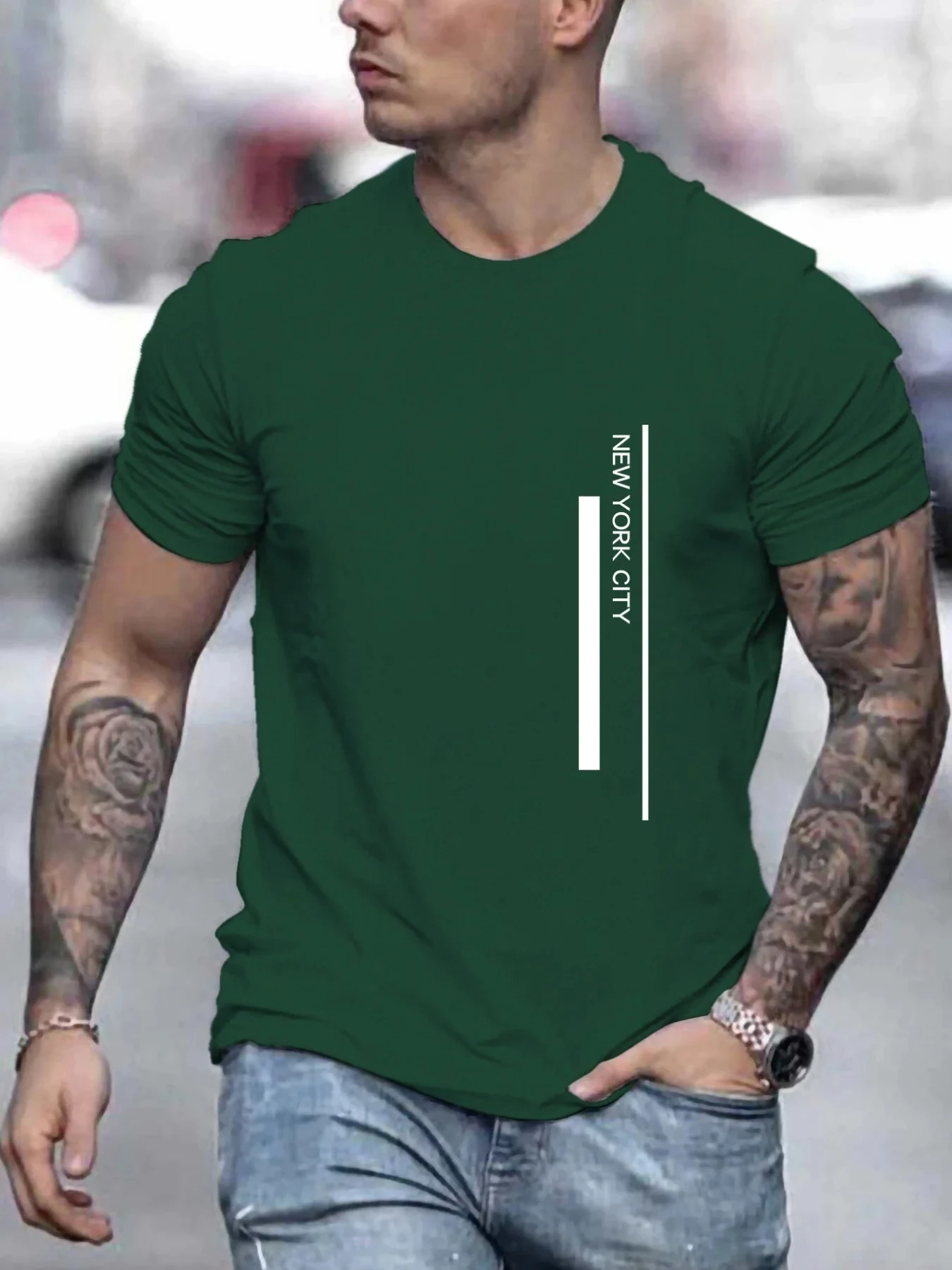 Fashion NEW YORK CITY T-Shirt  - Men'S Fashion New York ulasan dan harga