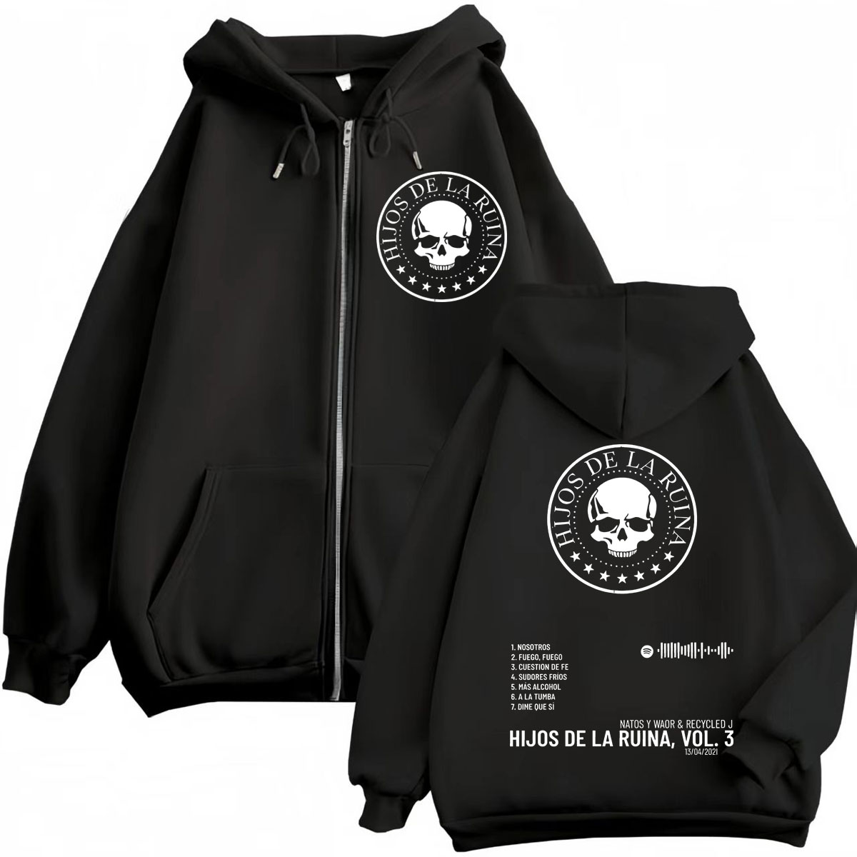 Rap Duo Natos Y Waor Hijos De  - Mens Fashion Zip Up Hoodies ulasan dan harga