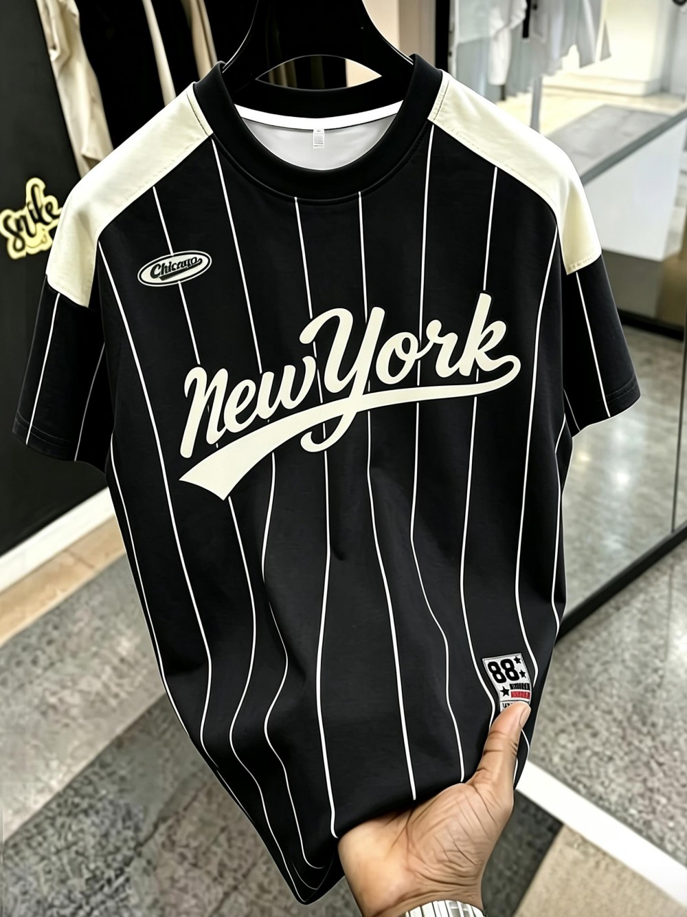 Kaos oblong lengan pendek pria - Men'S Fashion New York ulasan dan harga