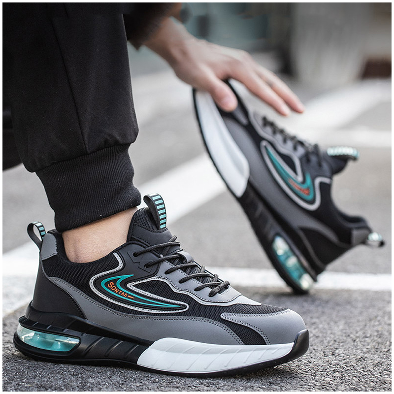 Sepatu Keselamatan Kerja Topi  - Mens Fashion Trainers ulasan dan harga