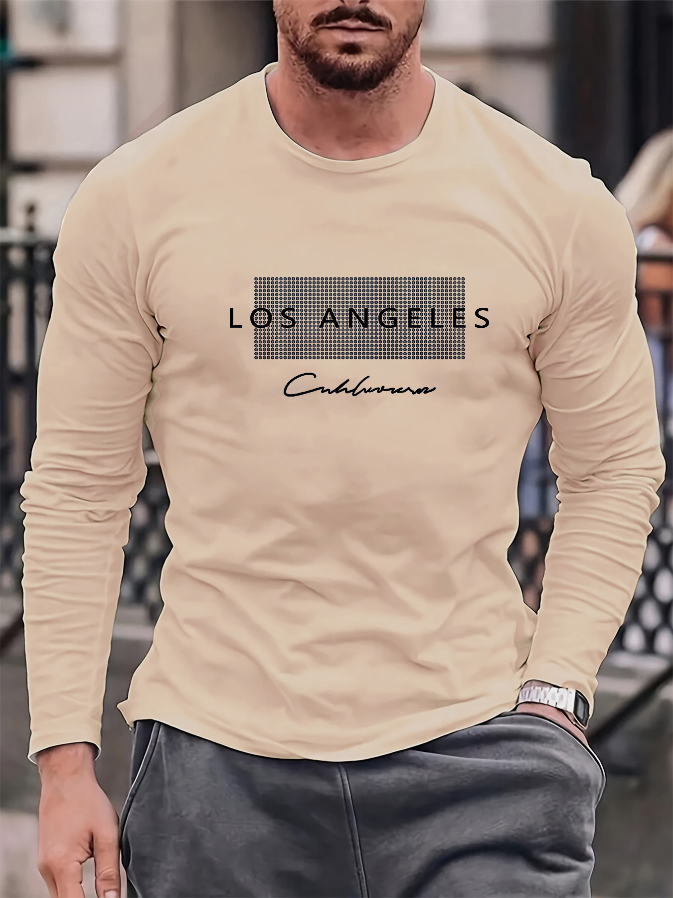Kaos lengan panjang pria berba - Mens Fashion Summer ulasan dan harga